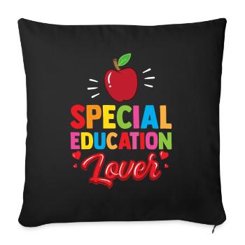 Special Education Lovers Teachers Special Education - Sofa pillowcase 17,3'' x 17,3'' (45 x 45 cm) - black - Front