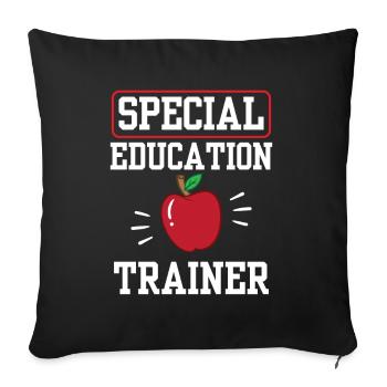 Special Education Trainer Teacher Special Education - Sofa pillowcase 17,3'' x 17,3'' (45 x 45 cm) - black - Front