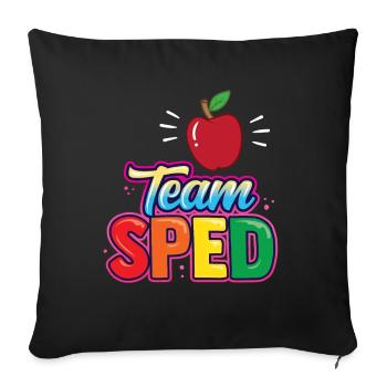 Team Sonderpädagogik Lehrer Beruf Sonderpädagoge - Sofakissenbezug 45 x 45 cm - Schwarz - Vorne