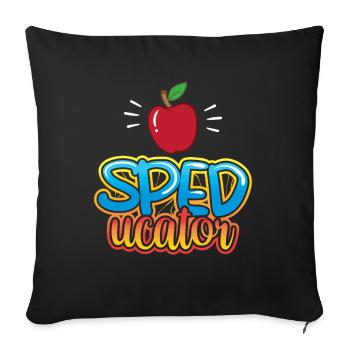 Speducator Special Education Special Education Teachers - Sofa pillowcase 17,3'' x 17,3'' (45 x 45 cm) - black - Front