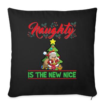 Coquin est le nouveau Noël de Noël Nice - Housse de coussin décorative 45 x 45 cm - noir - Devant