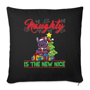 Coquin est le nouveau Noël de Noël Nice - Housse de coussin décorative 45 x 45 cm - noir - Devant