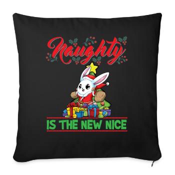 Coquin est le nouveau Noël de Noël Nice - Housse de coussin décorative 45 x 45 cm - noir - Devant