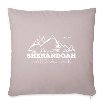 Hiking Shenandoah National Park Virginia Mountains Wa - Sofa pillowcase 17,3'' x 17,3'' (45 x 45 cm) - light taupe - Front