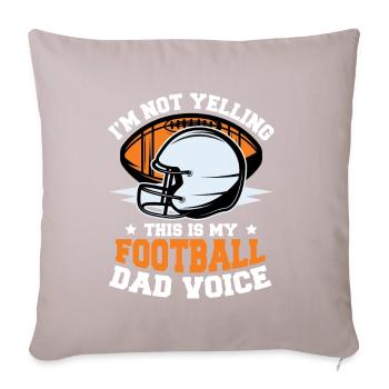This Is My Football Dad Voice American Football - Sofa pillowcase 17,3'' x 17,3'' (45 x 45 cm) - light taupe - Front