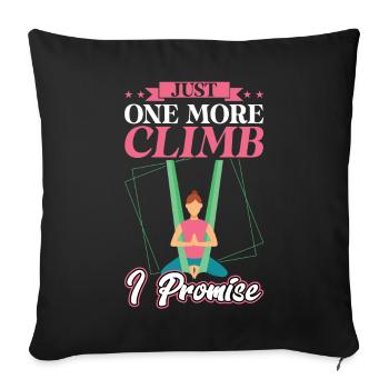 Just One More Climb - Aerialist - Sofakissenbezug 45 x 45 cm - Schwarz - Vorne