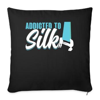 Addicted To Silk - Aerialist - Sofakissenbezug 45 x 45 cm - Schwarz - Vorne