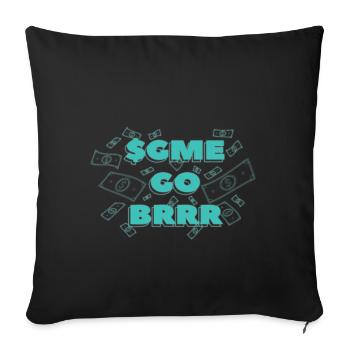 Sgme Go Brrr - Sofakissenbezug 45 x 45 cm - Schwarz - Vorne