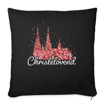 Cologne Cathedral Cologne Carnival Confetti Christmas Market - Sofa pillowcase 17,3'' x 17,3'' (45 x 45 cm) - black - Front