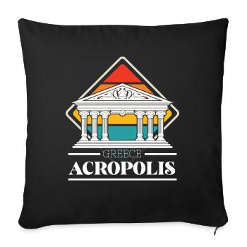 Griechenland Akropolis griechische Stadt Athen Par - Sofakissenbezug 45 x 45 cm - Schwarz - Vorne