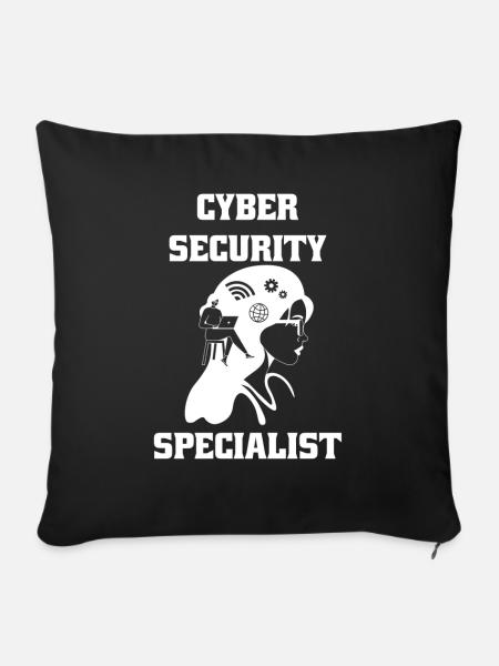 Cybersecurity - IT-Sicherheit Informatiker - Sofakissenbezug 45 x 45 cm - Schwarz