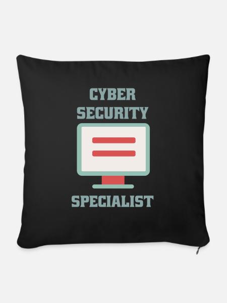 Cybersecurity - IT-Sicherheit Informatiker - Sofakissenbezug 45 x 45 cm - Schwarz