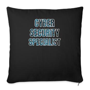 Cybersecurity - IT Security Computer Scientist - Sofa pillowcase 17,3'' x 17,3'' (45 x 45 cm) - black - Front