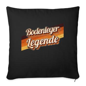 Parkett-Teppich Geburtstag als Legende geboren - Sofakissenbezug 45 x 45 cm - Schwarz - Vorne