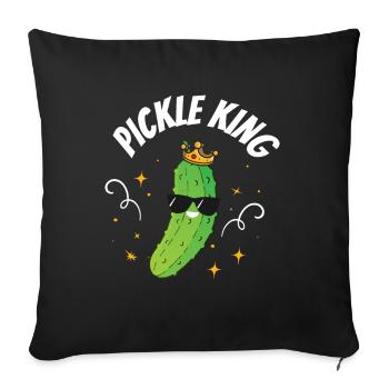 Pickle King - Sofakissenbezug 45 x 45 cm - Schwarz - Vorne