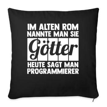 Programmieren Entwickler Coder Programmierer - Sofakissenbezug 45 x 45 cm - Schwarz - Vorne