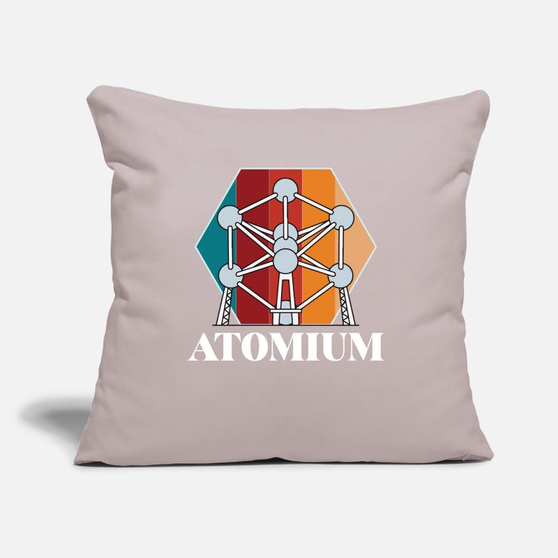Atomium Atomic nucleus Brussels Science for Ph Sofa pillowcase 17,3'' x 17,3'' (45 x 45 cm)