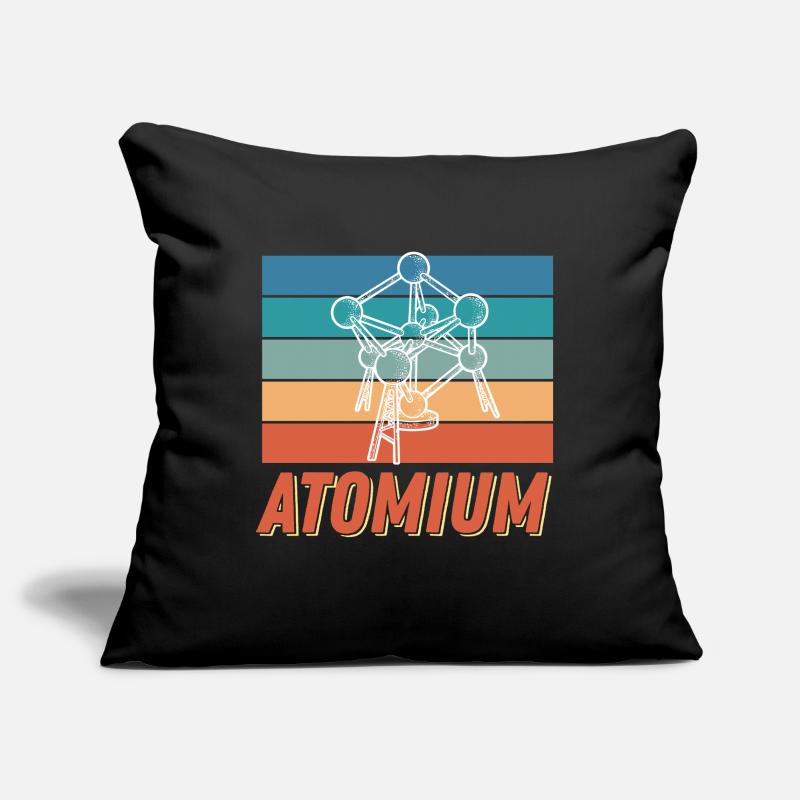Atomium Science Atomic nucleus Physics Atomic physicist Sofa pillowcase 17,3'' x 17,3'' (45 x 45 cm)