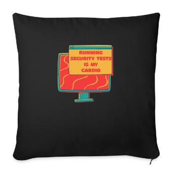 Cybersecurity - IT-Sicherheit Informatiker - Sofakissenbezug 45 x 45 cm - Schwarz - Vorne