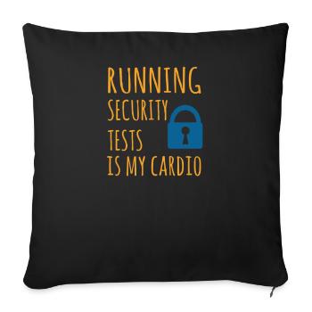 Cybersecurity - IT-Sicherheit Informatiker - Sofakissenbezug 45 x 45 cm - Schwarz - Vorne