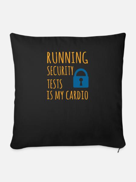 Cybersecurity - IT-Sicherheit Informatiker - Sofakissenbezug 45 x 45 cm - Schwarz