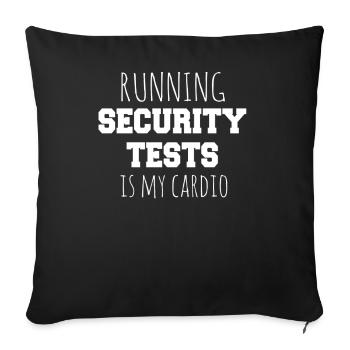 Cybersecurity - IT-Sicherheit Informatiker - Sofakissenbezug 45 x 45 cm - Schwarz - Vorne