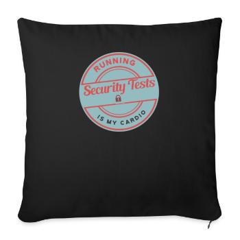 Cybersecurity - IT-Sicherheit Informatiker - Sofakissenbezug 45 x 45 cm - Schwarz - Vorne
