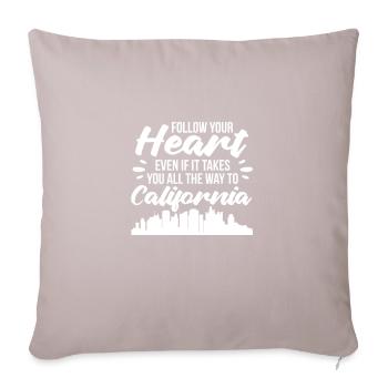 California - Sofa pillowcase 17,3'' x 17,3'' (45 x 45 cm) - light taupe - Front