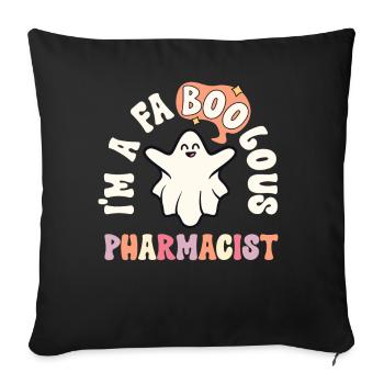 Faboolous Pharmacist Halloween Retro Pharmacy - Sofa pillowcase 17,3'' x 17,3'' (45 x 45 cm) - black - Front