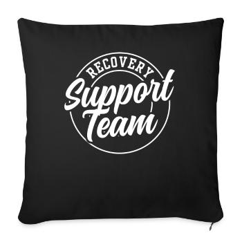 Équipe d’assistance à la récupération - Housse de coussin décorative 45 x 45 cm - noir - Devant