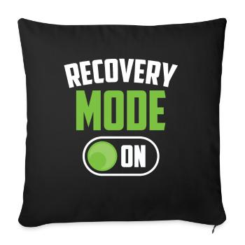 Mode de récupération Un patient survivant Rétablissement - Housse de coussin décorative 45 x 45 cm - noir - Devant