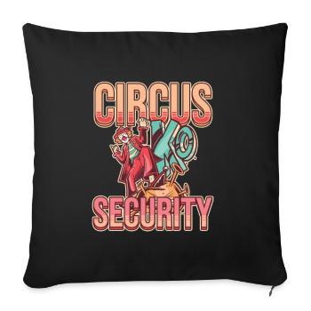 Circus Security - Sofakissenbezug 45 x 45 cm - Schwarz - Vorne