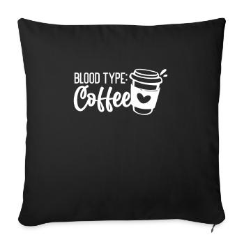 Coffee Caffeine Espresso Barista Gift - Sofa pillowcase 17,3'' x 17,3'' (45 x 45 cm) - black - Front