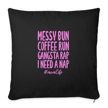 Hip Hop Mutter Rap Musik Rapper Kaffee Geschenk - Sofakissenbezug 45 x 45 cm - Schwarz - Vorne
