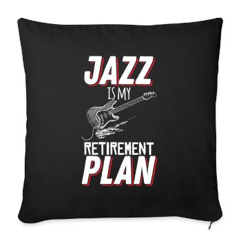 Jazz Musik Ruhestandsplan Musiker - Sofakissenbezug 45 x 45 cm - Schwarz - Vorne