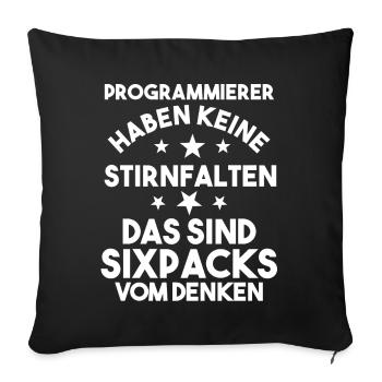 Programmieren Entwickler Coder Programmierer - Sofakissenbezug 45 x 45 cm - Schwarz - Vorne