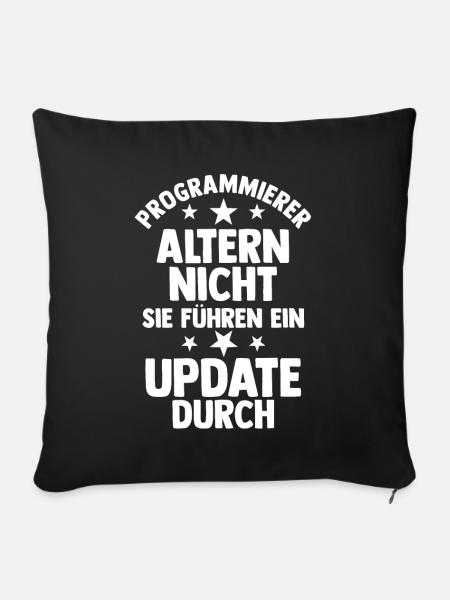 Programmieren Entwickler Coder Programmierer - Sofakissenbezug 45 x 45 cm - Schwarz
