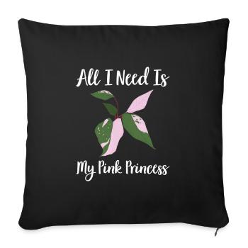 Jardinier amateur | Plantes d’intérieur Plantes Cadeaux - Housse de coussin décorative 45 x 45 cm - noir - Devant