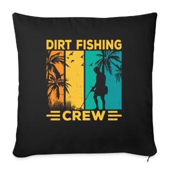 Dirt Fishing Team Probe Walking Metal - Housse de coussin décorative 45 x 45 cm - noir - Devant