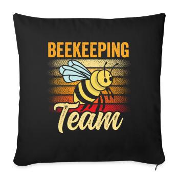 Team Beekeeping Beekeepers Honey Bees Beekeepers - Sofa pillowcase 17,3'' x 17,3'' (45 x 45 cm) - black - Front