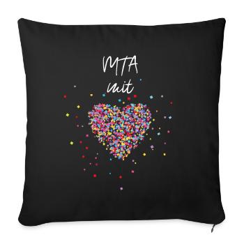 MTA mit Herz Medizinisch Technische Assistentin - Sofakissenbezug 45 x 45 cm - Schwarz - Vorne