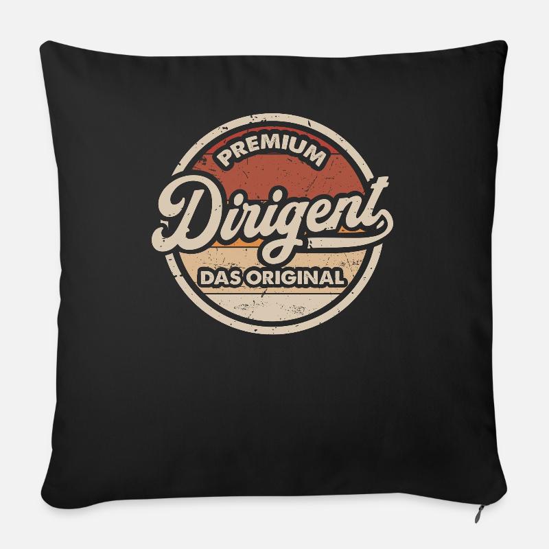 Dirigent Original Lustiges Dirigenten - Sofakissenbezug 45 x 45 cm - Schwarz
