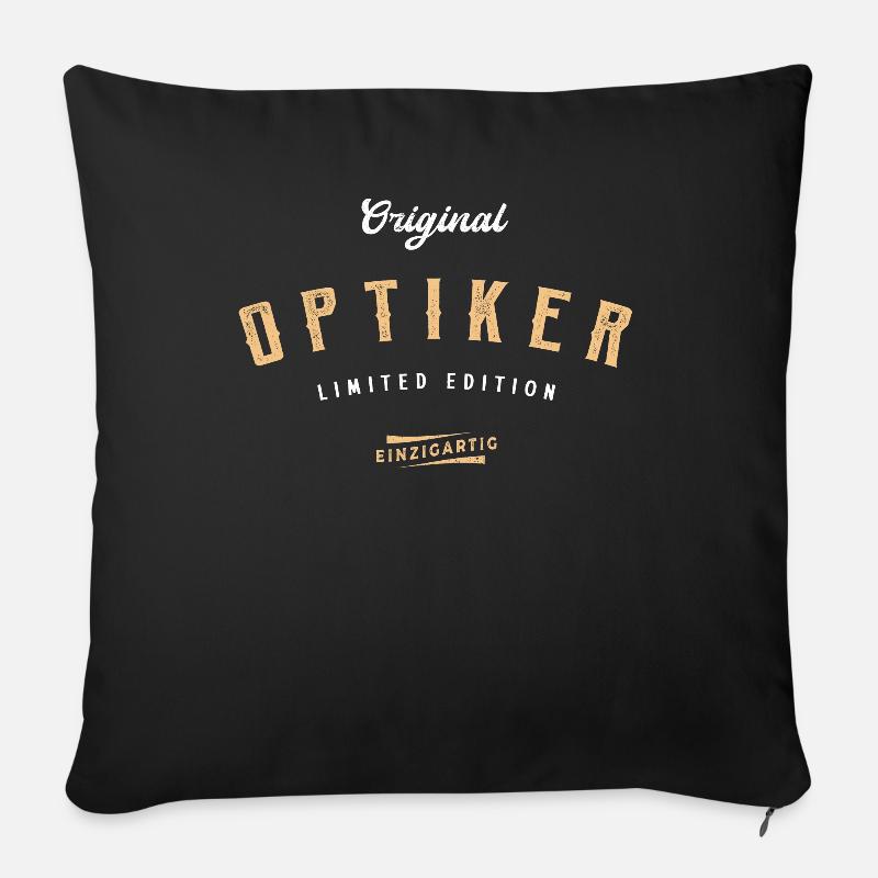 Optiker Limited Edition - Sofakissenbezug 45 x 45 cm - Schwarz