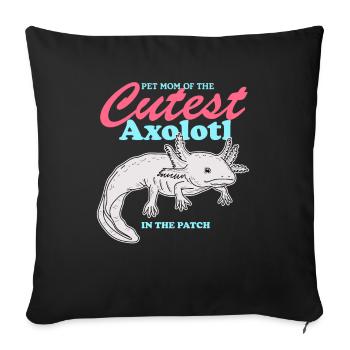 Axolotl Mom Axolotl's Tail Amphibian Gift - Sofa pillowcase 17,3'' x 17,3'' (45 x 45 cm) - black - Front