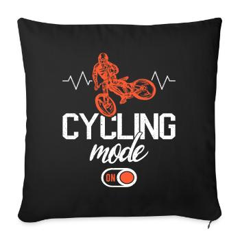Mountainbike Downhill Fahrrad Mountain Bike - Sofa pillowcase 17,3'' x 17,3'' (45 x 45 cm) - black - Front