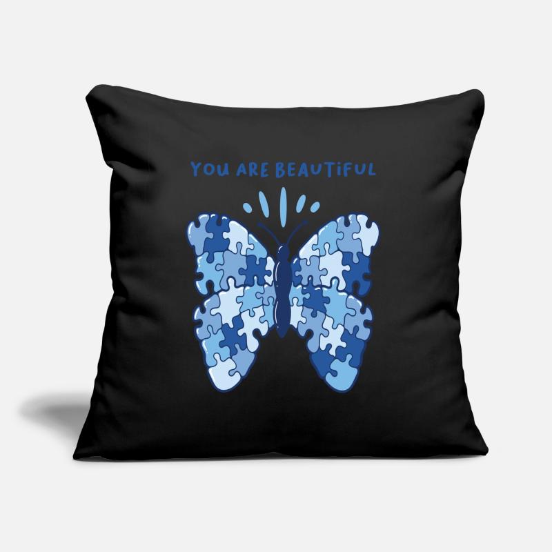 Patchwork Butterfly Be Beautiful Butterfly Housse de coussin décorative 45 x 45 cm