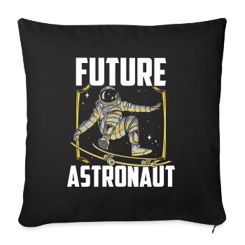 Futur astronaute Astronomy Rocket Astronomy Space - Housse de coussin décorative 45 x 45 cm - noir - Devant