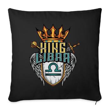 Signe du zodiaque Balance - Housse de coussin décorative 45 x 45 cm - noir - Devant