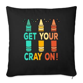 Primary School Teacher Kindergarten Educator - Sofa pillowcase 17,3'' x 17,3'' (45 x 45 cm) - black - Front