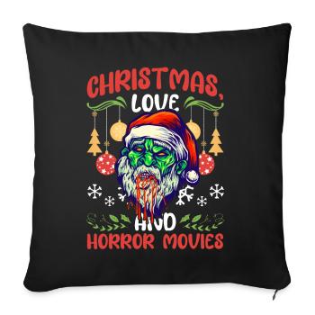 Horror Movie Zombie Santa Christmas Love Horror - Sofa pillowcase 17,3'' x 17,3'' (45 x 45 cm) - black - Front